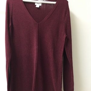 Ladies Wine Long Sleeve Sweater by Old Navy. Size S.